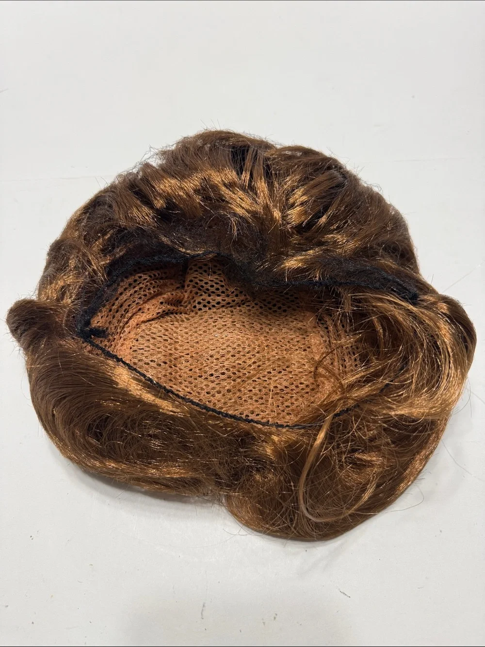 Brown Costume Wig with Black Glasses and Accessories